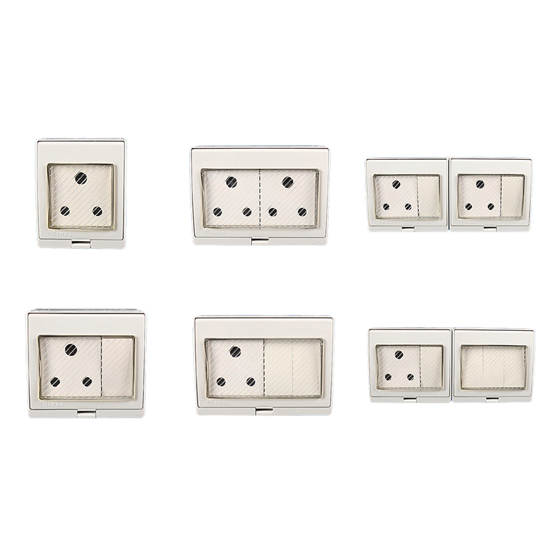 IP55 Wall Mounted South Africa Switch Socket